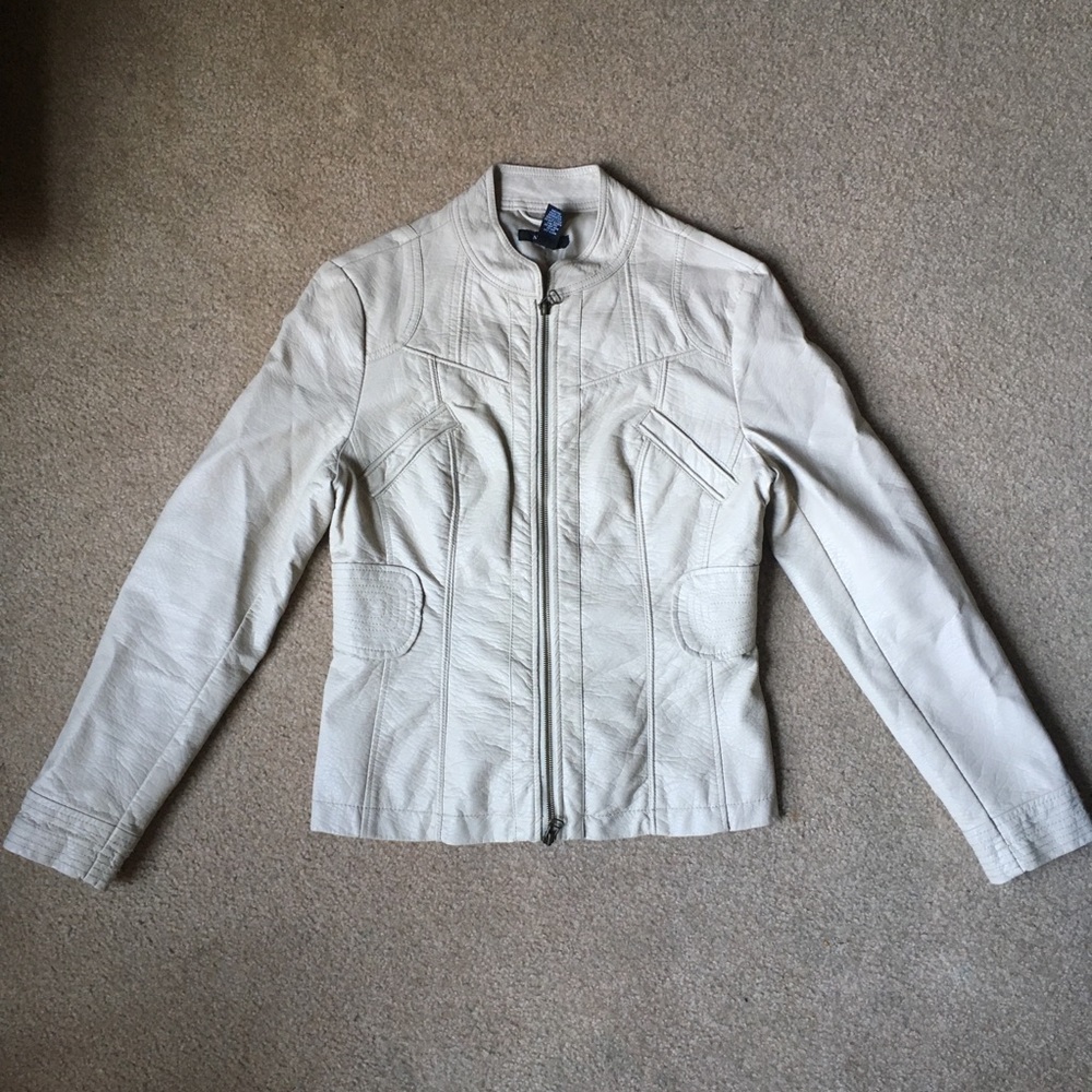 Alfani faux leather jacket